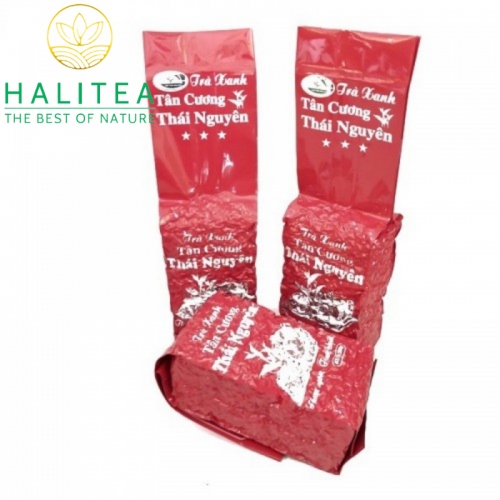 Set Quà Tặng Trà Móc Câu Cao Cấp HALITEA Hộp Tre Đan 600gr