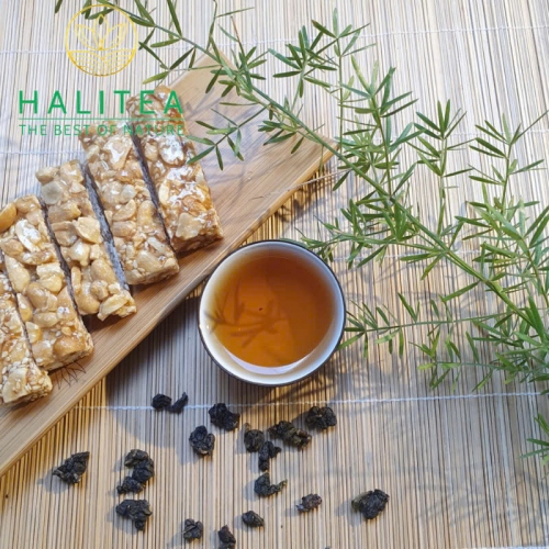 Set Quà Tặng - Trà Oolong Đỏ HALITEA Cao Cấp Hộp Thiếc 200gr