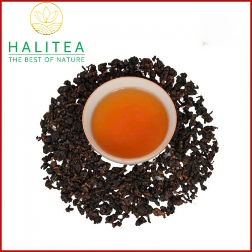 Set Quà Tặng - Trà Oolong Đỏ HALITEA Cao Cấp Hộp Thiếc 200gr