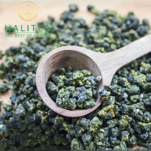 Set Quà Tặng - Trà Oolong Xanh HALITEA Cao Cấp Hộp Thiếc 200gr