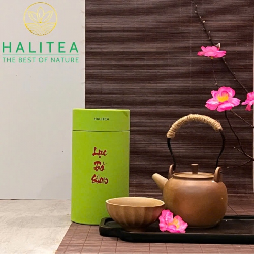 Set Quà Tặng - 10 Loại Trà Shan Tuyết HALITEA Thượng Hạng Lon Xanh