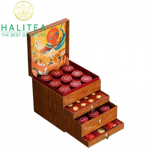 Set Quà Tặng Tứ Đại Danh Trà Trung Quốc Hộp Cao Cấp 380gr