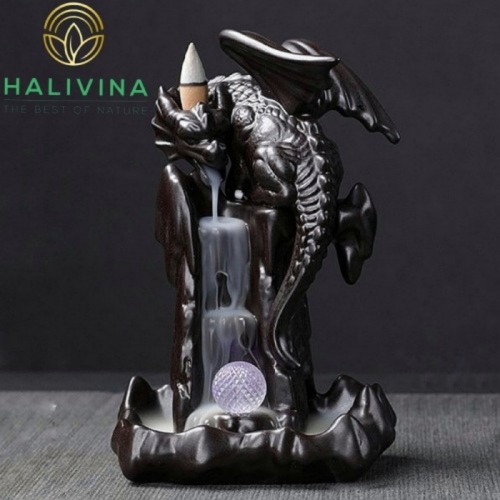 Thác Khói Trầm Hương Rồng Phương Tây Nhả Khói TKRPT50