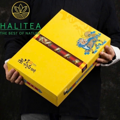 Thiết Quan Âm (Tie Guan Yin) Hộp Quà Tặng Vali Vàng Kim Long 30 Hũ 420g
