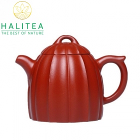Ấm Tử Sa Dáng Tần Quyền Cúc Lôi Đất Đại Hồng Bào 200ml MS110