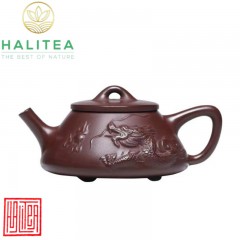 Ấm Tử Sa Dáng Thạch Biều Long Ẩn Tử Nê 280ml