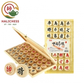 Bộ Cờ Tướng Gỗ Bạch Dương Kèm Bàn Cờ Gấp Gọn - Size 30,...