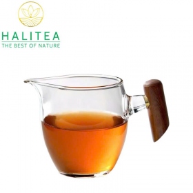 Chén Tống Thủy Tinh Cao Cấp Cán Gỗ Ngắn 260ml