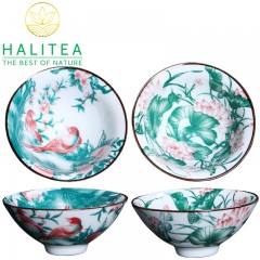 Chén Trà Sứ Đức Hoá Hình Nón Phong Cách Thiên Nhiên 70ml