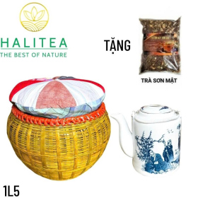 Combo Bộ Ấm Tích 1,5L, 3,0L+ Giành Ủ Trà + Trà Sơn Mật Hồng Sâm...
