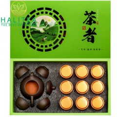 Combo Trà Thiết Quan Âm + Bộ Ấm Trà Hộp Xanh