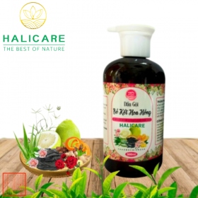 Dầu Gội Thiên Nhiên HaliCare Bồ Kết Hoa Hồng Chai 500ml