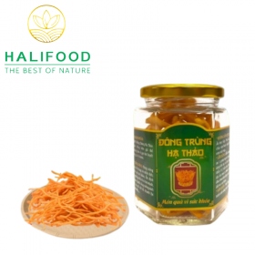 Đông Trùng Hạ Thảo HALIFOOD Sấy Thăng Hoa Loại Gãy Hũ 10gr