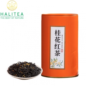Hồng Trà Quế Hoa - Trà Đen Osmanthus Vũ Di Sơn Lon Thiếc Cam 50gr