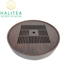 Khay Trà Gỗ Cao Cấp Hình Tròn KGT30