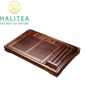 Khay Trà Gỗ Có Gác Chén Cao Cấp Tiện Lợi KT: 53 X 33 X 05cm