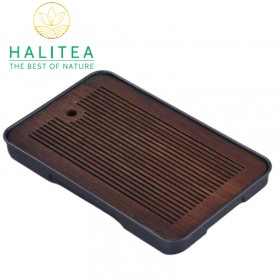 Khay Trà Gỗ Hồ Đào Đế Nhựa KG3219