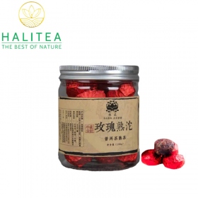 Phổ Nhĩ Chín Viên Hoa Hồng Hũ Pet 100gr