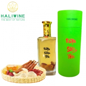 Rượu Sâm Yến HALIWINE Lon Xanh Chai 500ml