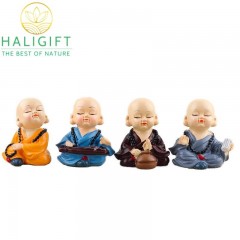 Set 4 Tượng Chú Tiểu Đeo Vòng