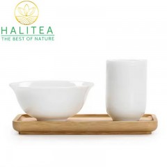 Set Bộ Chén Trà Thưởng Hương Sứ Trắng 50ml