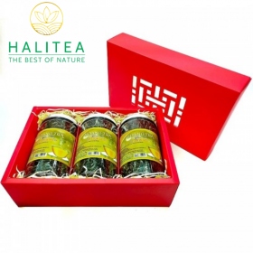 Set Hoàng Trà Shan Tuyết Cổ Thụ Tây Côn Lĩnh Hộp Giấy 3 Hũ X...