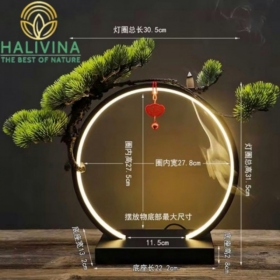 Thác Khói Trầm Hương Đèn Led Tròn ĐK30cm