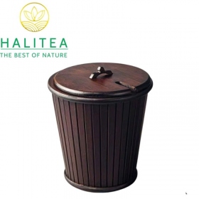 Thùng Đựng Bã Trà Gỗ Có Khay Lọc Tiện Lợi Pha Trà 6L