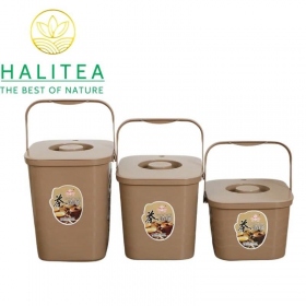Thùng Đựng Bã Trà Nhựa Tròn 4L, 7L, 10L