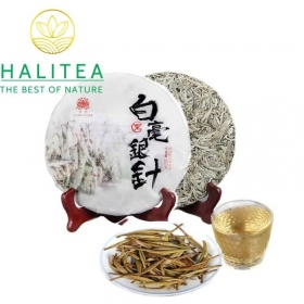 Trà Bạch Hào Ngân Châm Cổ Thụ Vân Nam Bánh 357g – Moonlight White...