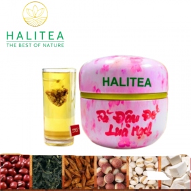 Trà Đậu Đỏ Lúa Mạch HALITEA Túi Tam Giác Hộp Thiếc 60gr/...