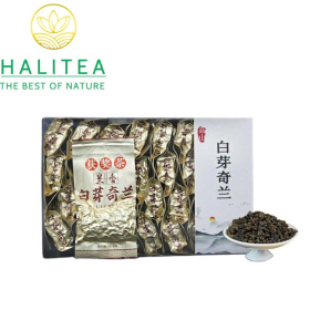 Trà Ô Long Bạch Nha Kỳ Lan Phúc Kiến Thán Bồi – Hộp Kiếng 250g
