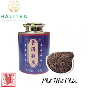 Trà Phổ Nhĩ Chín Cao Cấp Lon Nhỏ 10gr