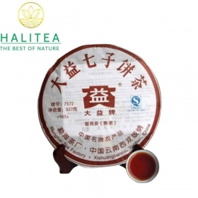 Trà Phổ Nhĩ Chín Đại Ích TAETEA 7572 Năm 2009 - Bánh 357g