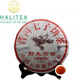Trà Phổ Nhĩ Chín Lão Ban Chương Dã Sinh Lão Bính 2008 – Bánh 357g