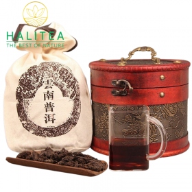 Trà Phổ Nhĩ Chín Mãnh Hải Thùng Cổ Điển Cao Cấp 500G