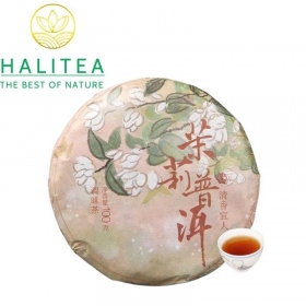 Trà Phổ Nhĩ Chín Mãnh Hải Ướp Hoa Nhài - Bánh 100g
