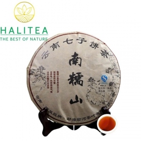 Trà Phổ Nhĩ Chín Mãnh Hải Vùng Nam Nhuận Sơn 2008 – Bánh 357g