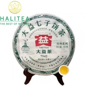 Trà Phổ Nhĩ Sống TAETEA Đại Ích (Dayi – 7542) 2010 – Bánh 357gr