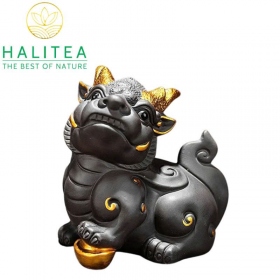 Tỳ Hưu Tử Sa Vẽ Vàng Cao Cấp - Tea Pet