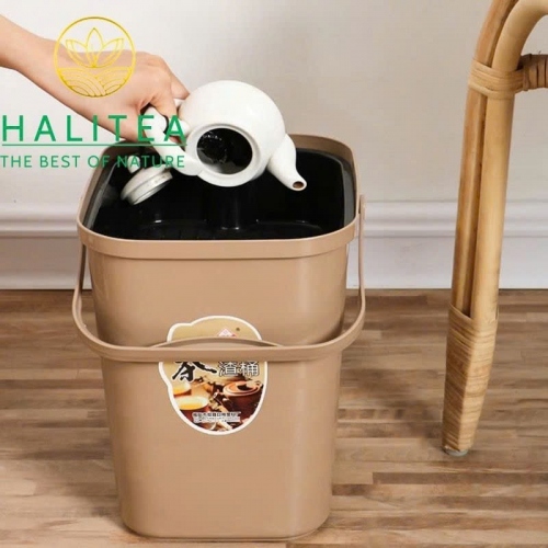 Thùng Đựng Bã Trà Nhựa Tròn 4L, 7L, 10L