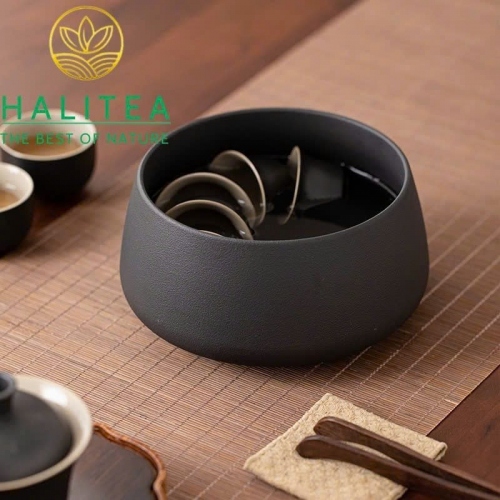 Thuyền Trà Gốm Sứ Tối Giản – Phụ Kiện Bàn Trà Thanh Nhã