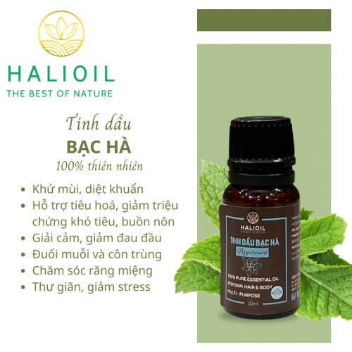 Tinh Dầu Bạc Hà HALIOIL - Peppermint - 10ml