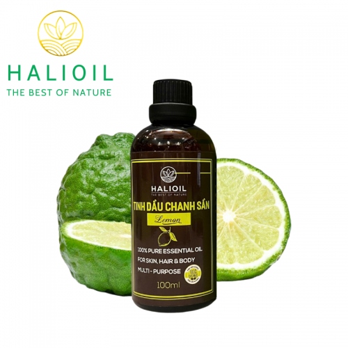 Tinh Dầu Chanh Sần HALIOIL - Lemon Chai 100ml