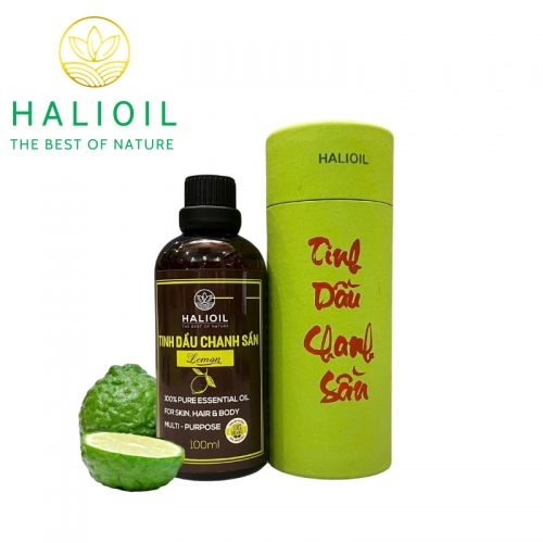 Tinh Dầu Chanh Sần HALIOIL - Lemon Chai 100ml