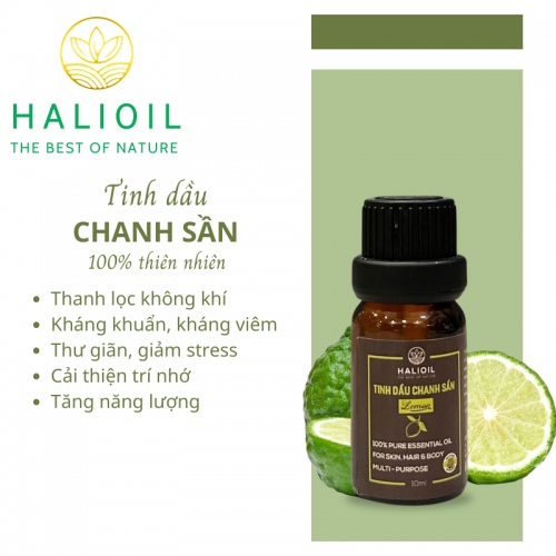 Tinh Dầu Chanh Sần HALIOIL - Lemon Chai 10ml
