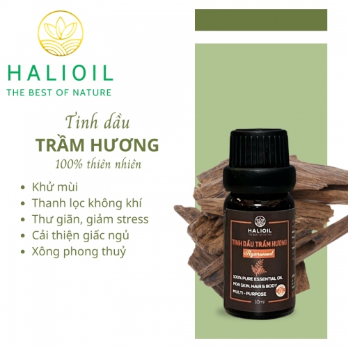 Tinh Dầu Hương Trầm HALIOIL - Agarwood 10ml
