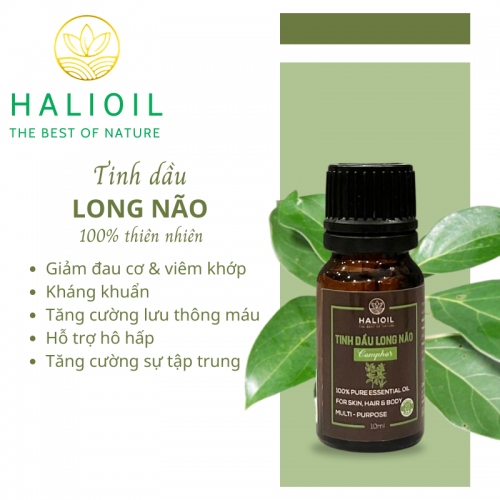 Tinh Dầu Long Não HALIOIL - Comphor Chai 10ml