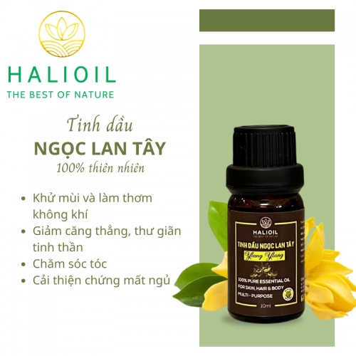 Tinh Dầu Ngọc Lan Tây HALIOIL - Ylang Ylang Chai 10ml