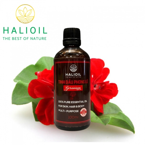 Tinh Dầu Phong Lữ HALIOIL - Geranium Chai 100ml